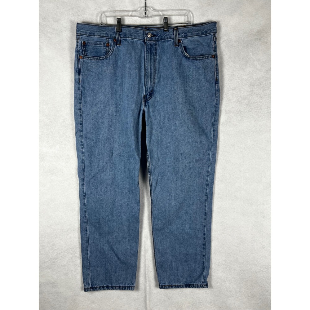 Levi 550 Relaxed Fit Tapered Leg Jeans Mens 42x32 Medium Wash Blue Denim